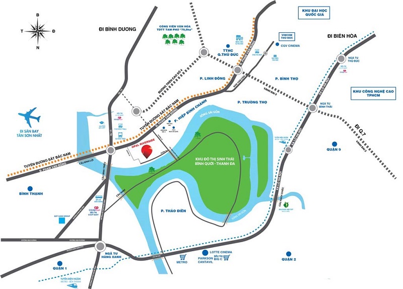 Vị trí dự án Opal Riverside