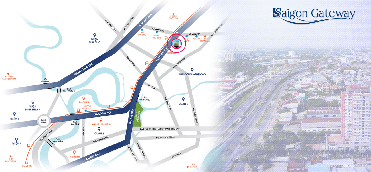 Vị trí saigon Gateway